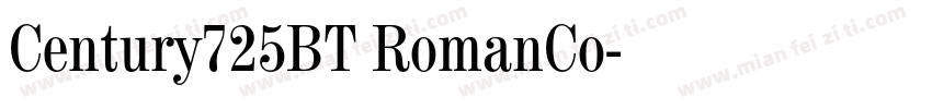 Century725BT RomanCo字体转换